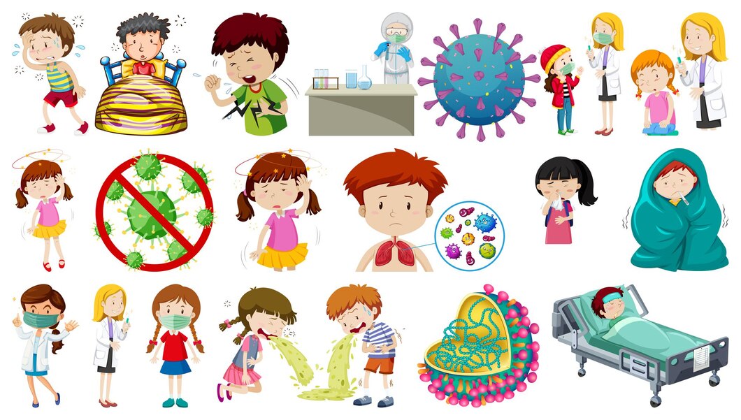 Child being examined by a doctor - Common Childhood Infections